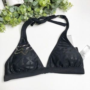 NWT Fox Swim Pacsun Black Bikini Top - Size S